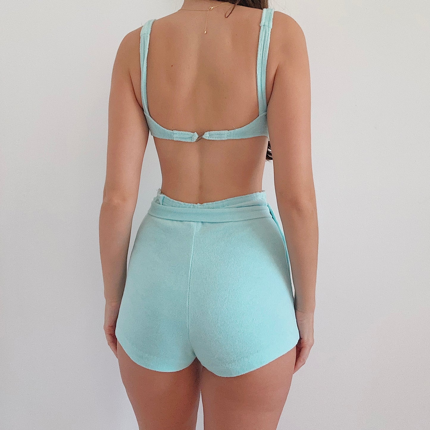 Juicy Couture Aqua Terrycloth Shorts Set / SZ S