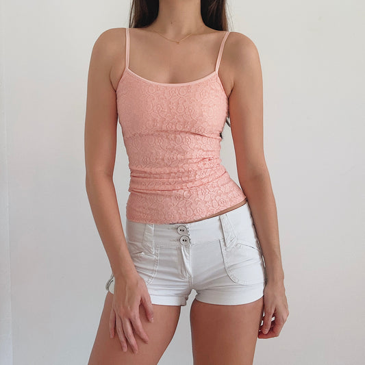 Apricot Lace Cami Tank / SZ XS