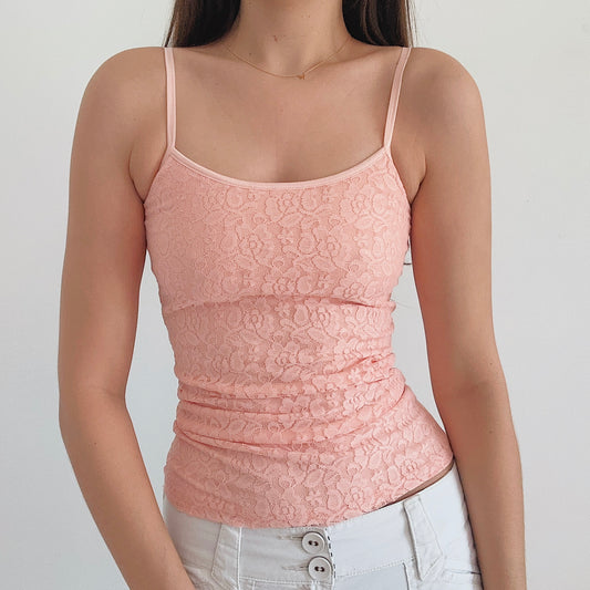 Apricot Lace Cami Tank / SZ XS