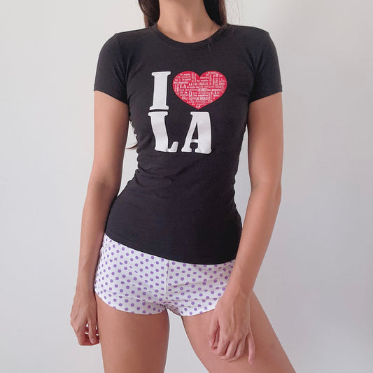 Y2K Black "I <3 LA" Tee / SZ S