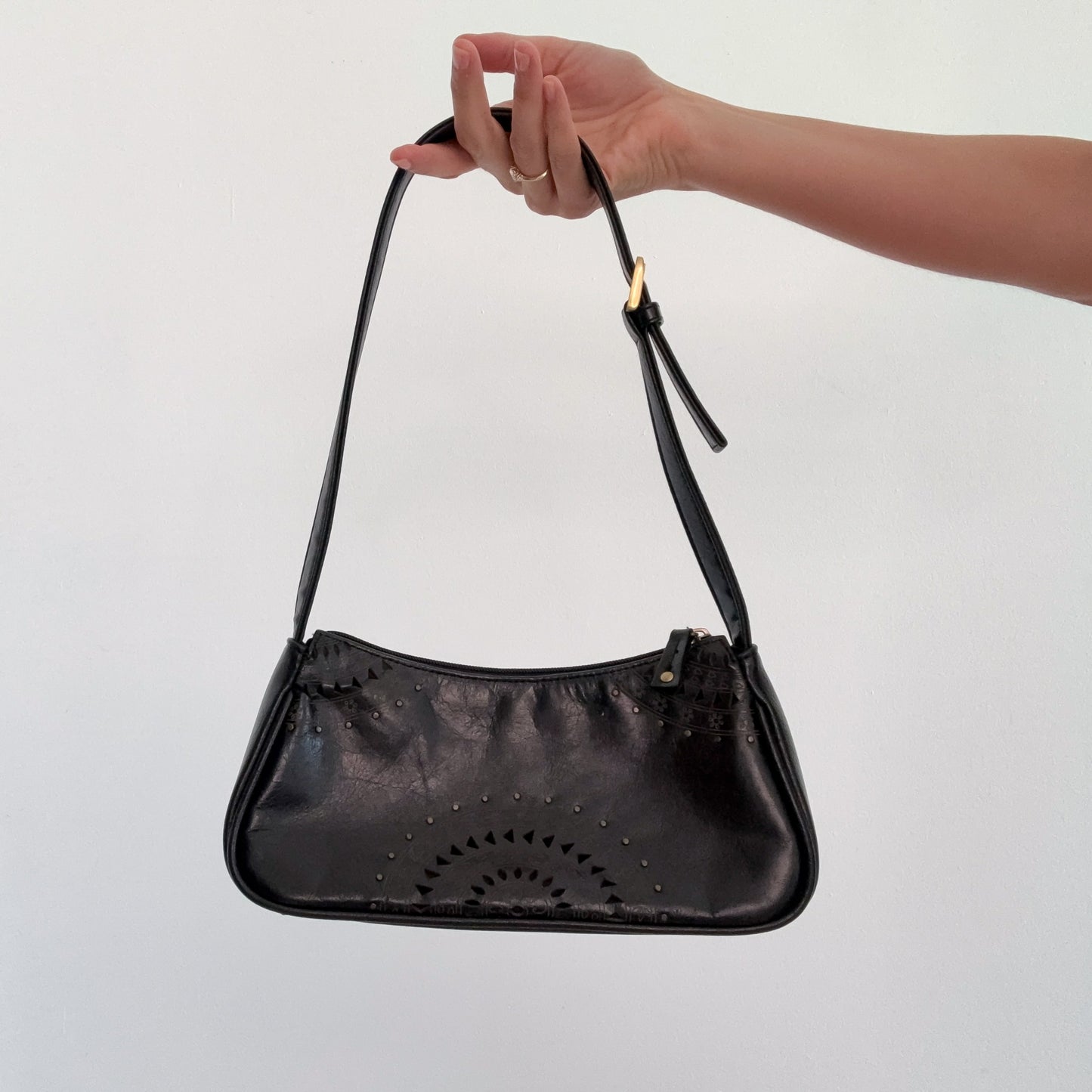 Y2K Black Studded Mini Purse