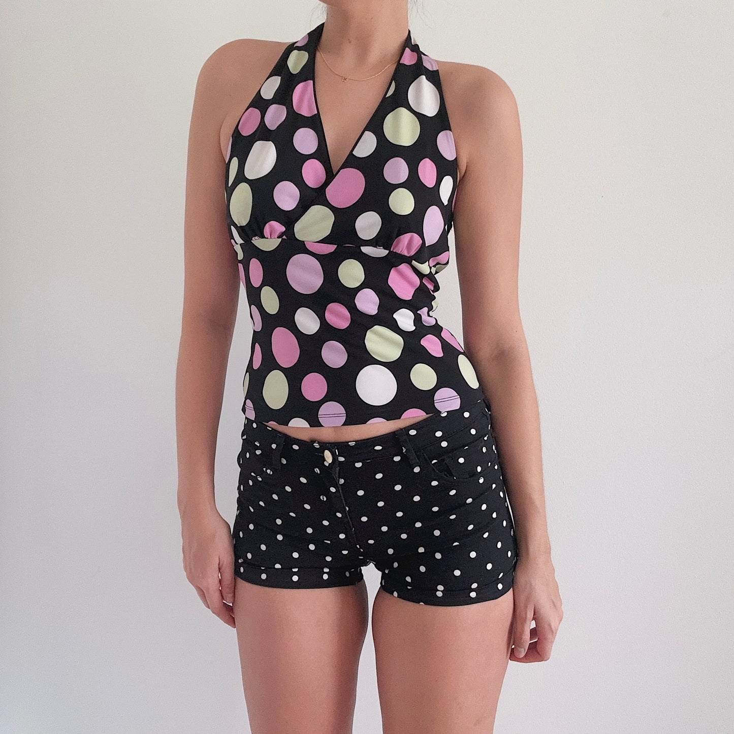 2010's Black Polka Dot Shorts / SZ 4