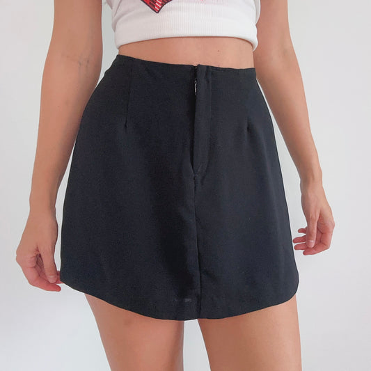 90's Rampage Black Mini Skirt / SZ 10