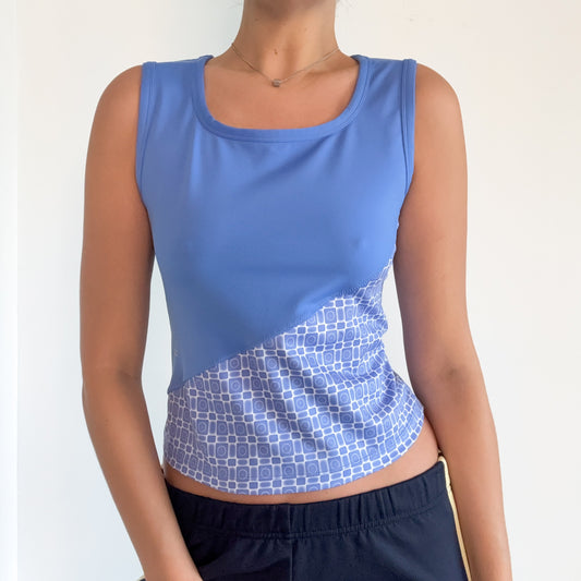 Cornflower Groovy Workout Top / SZ M
