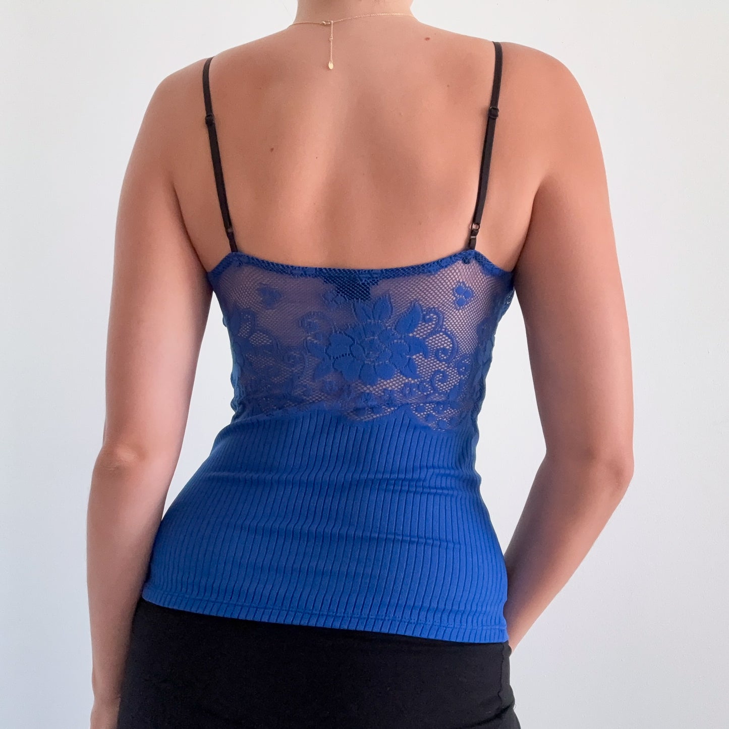 Y2K XOXO Royal Blue Bustier Top / SZ S-M