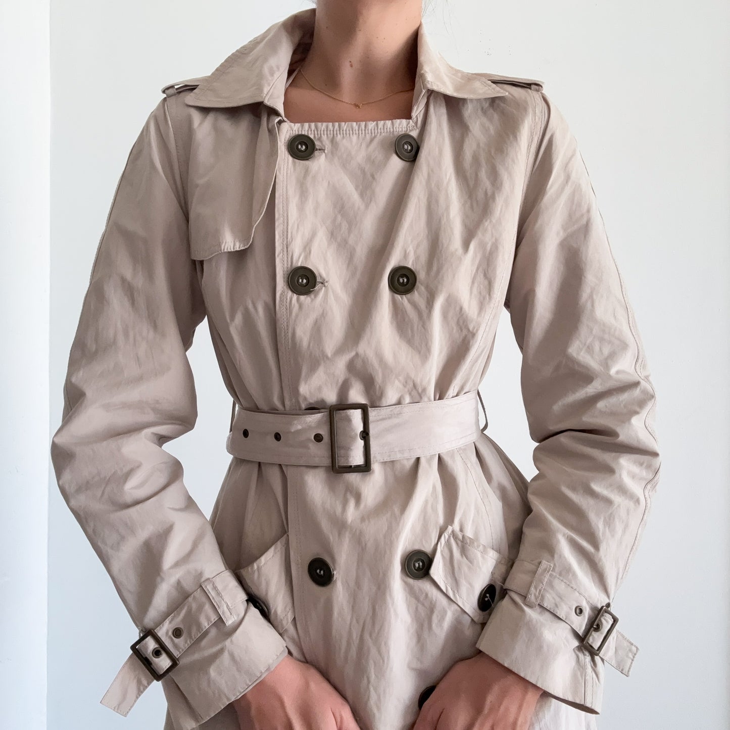 2010's Khaki Lightweight Trench Coat / SZ M/L