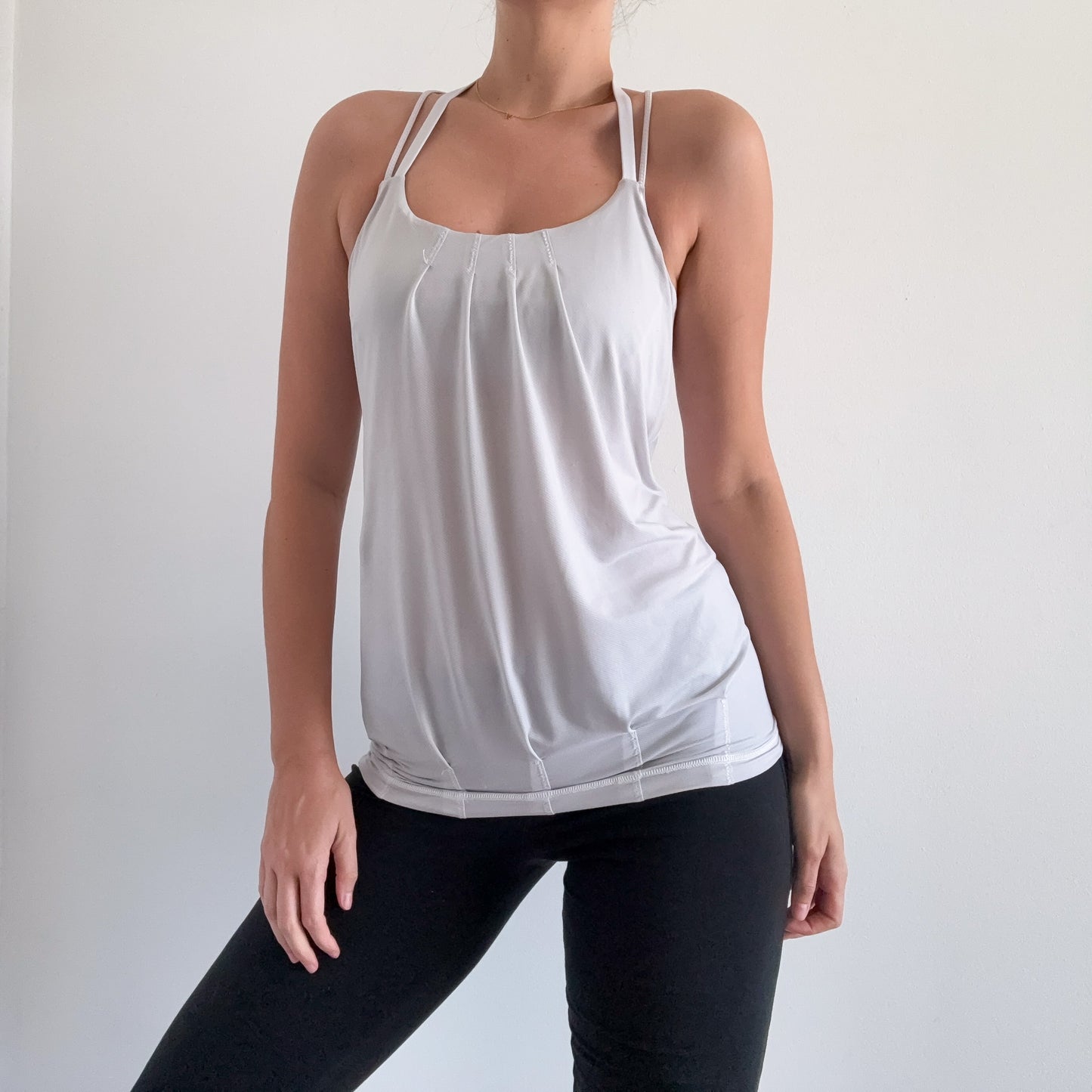 LuluLemon Light Grey Bubble Tank / SZ S