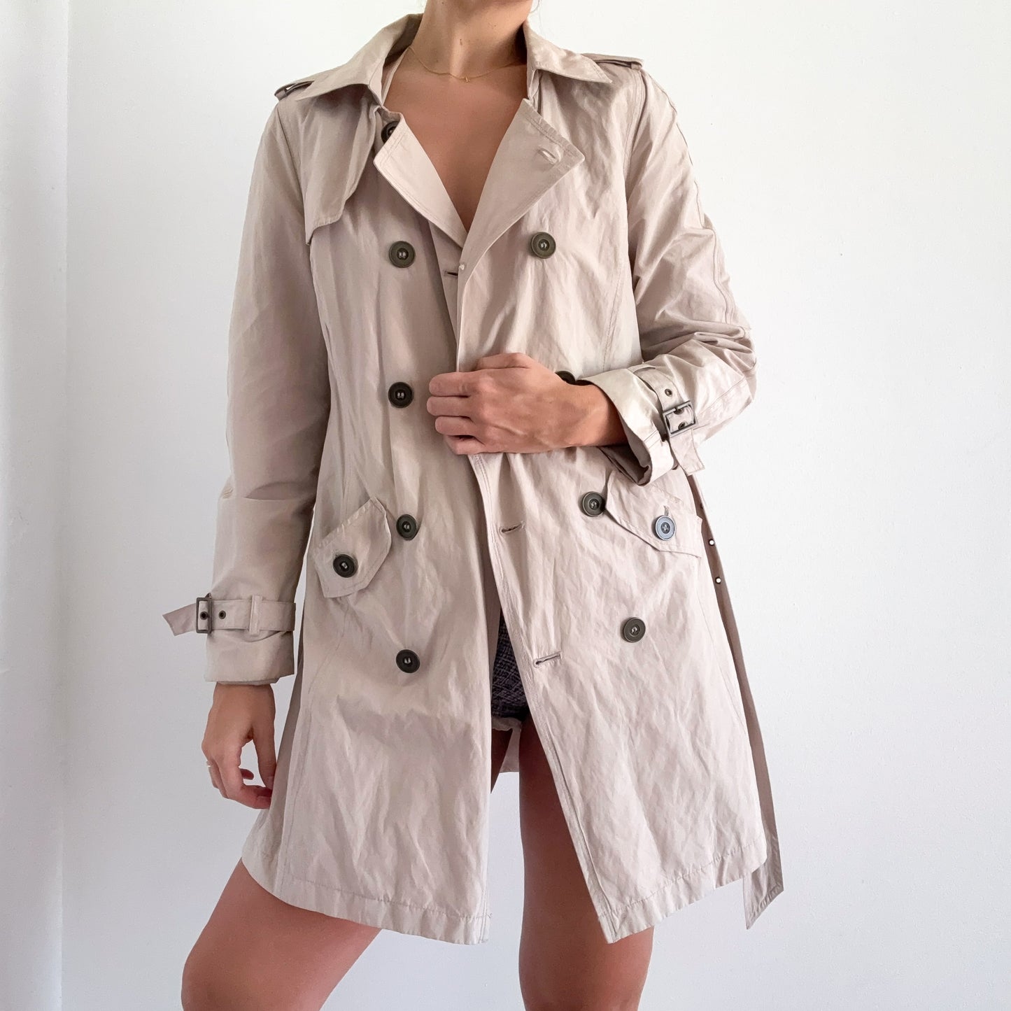 2010's Khaki Lightweight Trench Coat / SZ M/L
