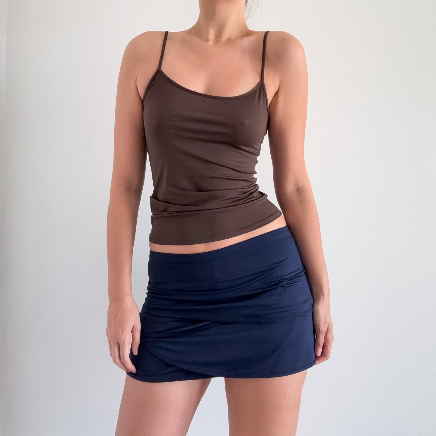 Y2K Navy Athletic Mini Skirt / SZ M