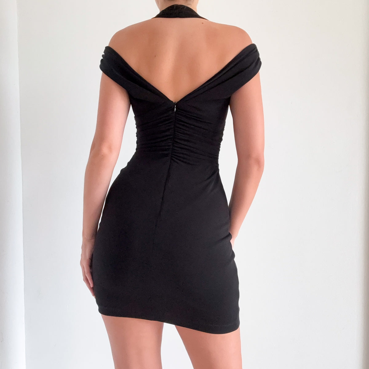 Y2K David Meister Black Cocktail Dress / SZ S