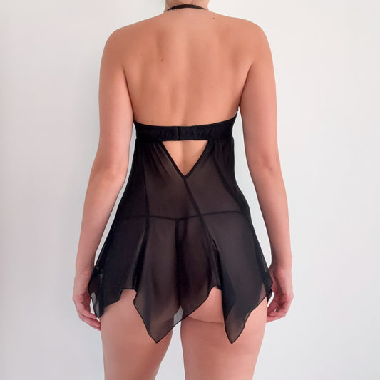 Y2K Victoria's Secret Black Fairy Nighty / SZ S