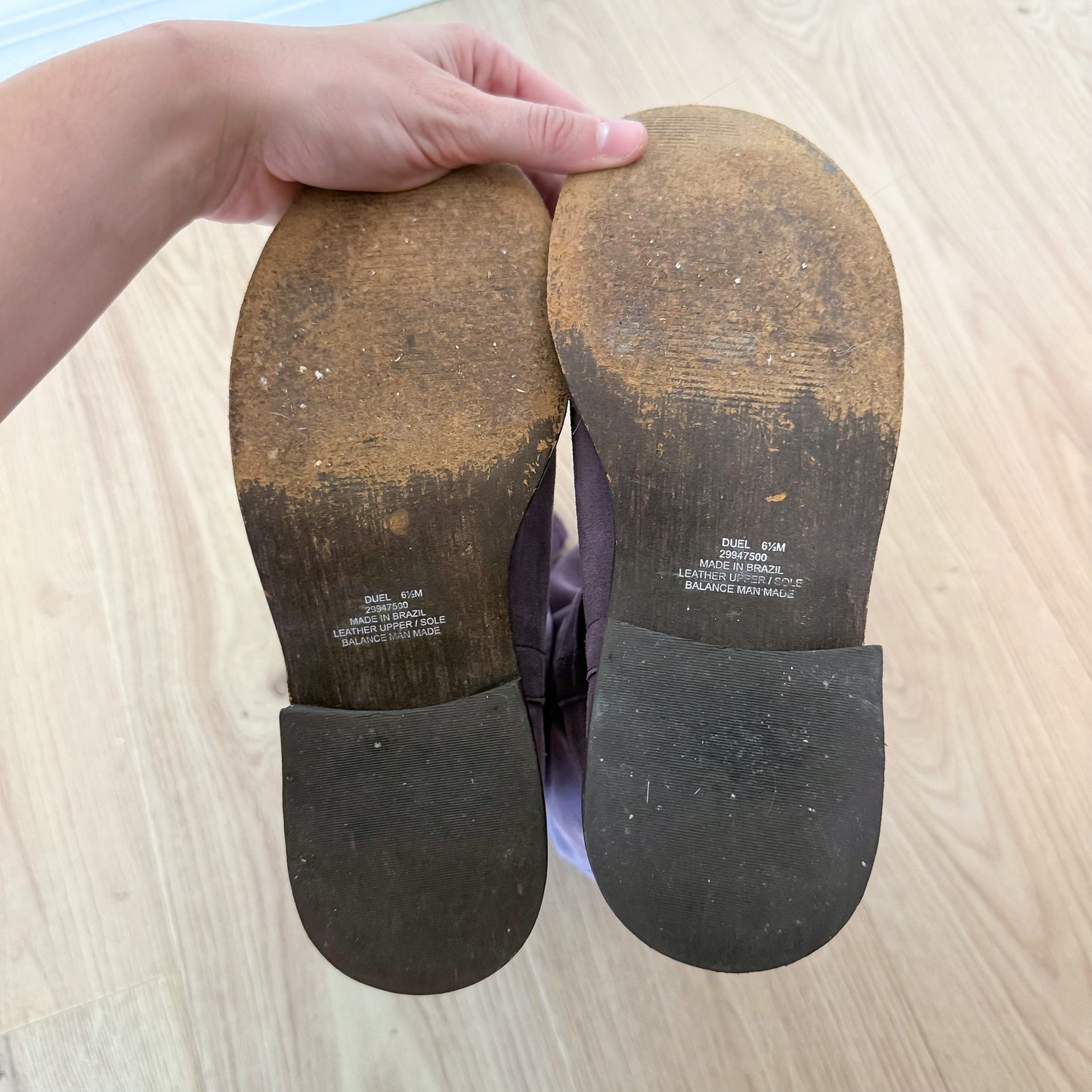 Y2K Purple Suede Studded Boots / SZ 6.5