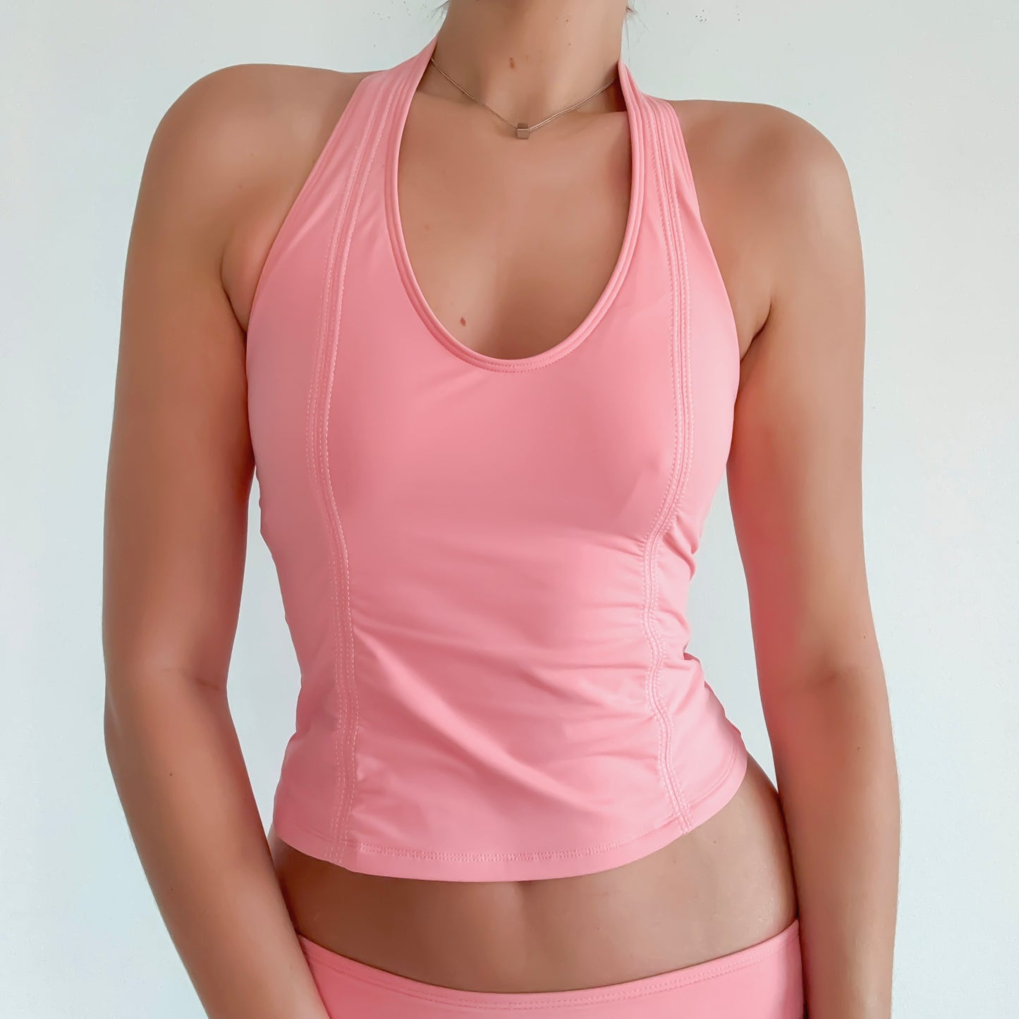 Y2K Salmon Tankini / SZ M