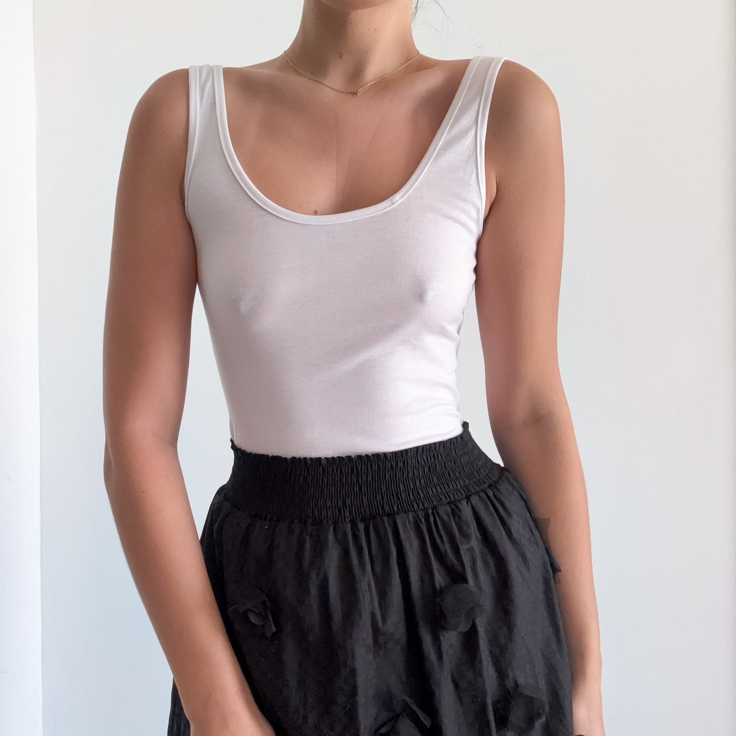 Y2K Abercrombie B&W Rosette Mini Dress / SZ S