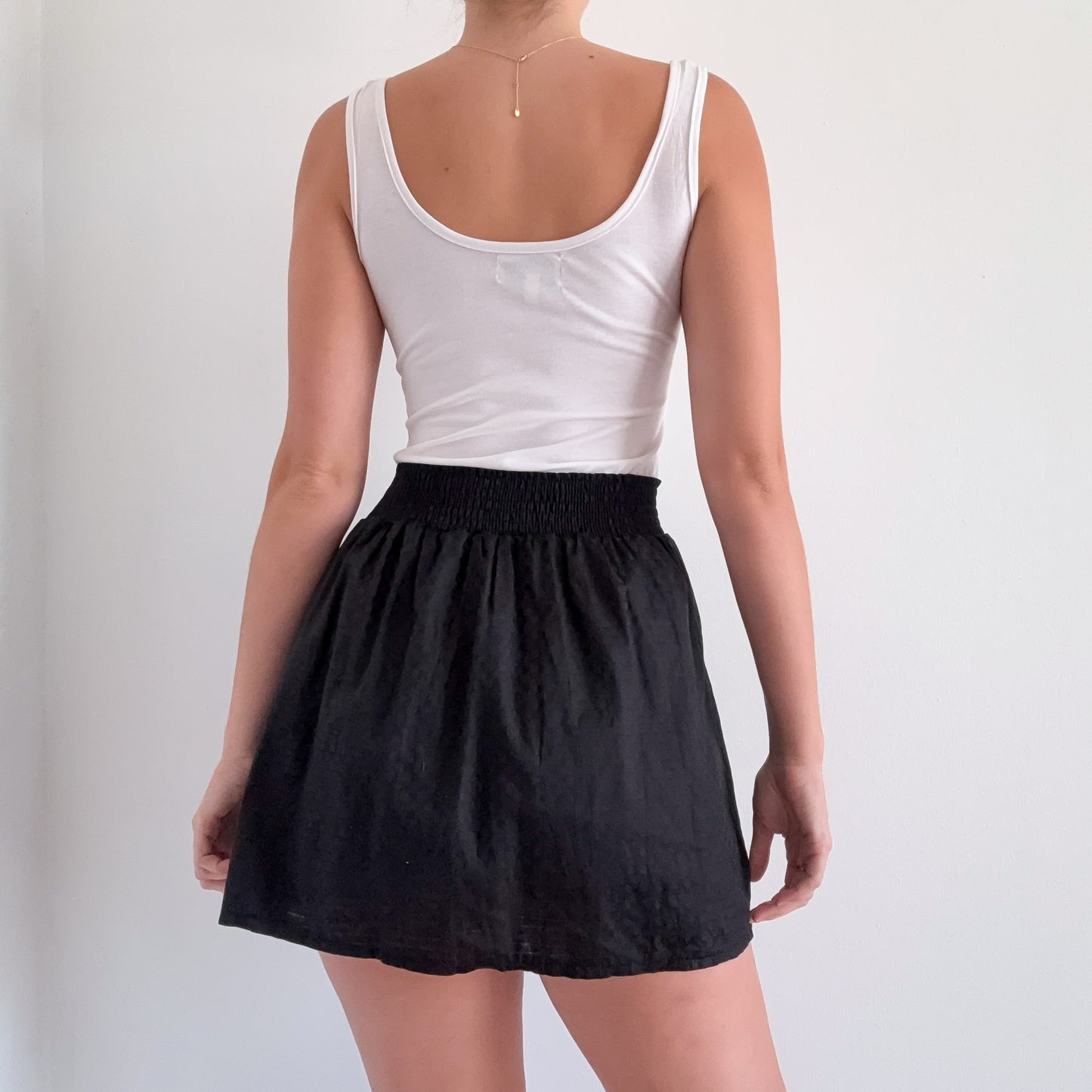 Y2K Abercrombie B&W Rosette Mini Dress / SZ S