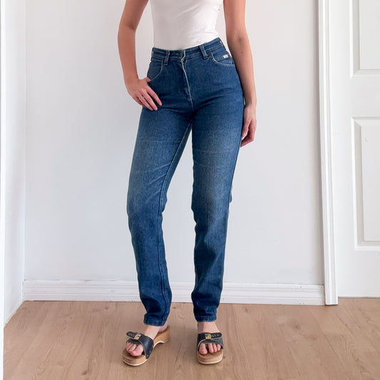 90's Lee Dark Denim Tapered Jeans / SZ 4