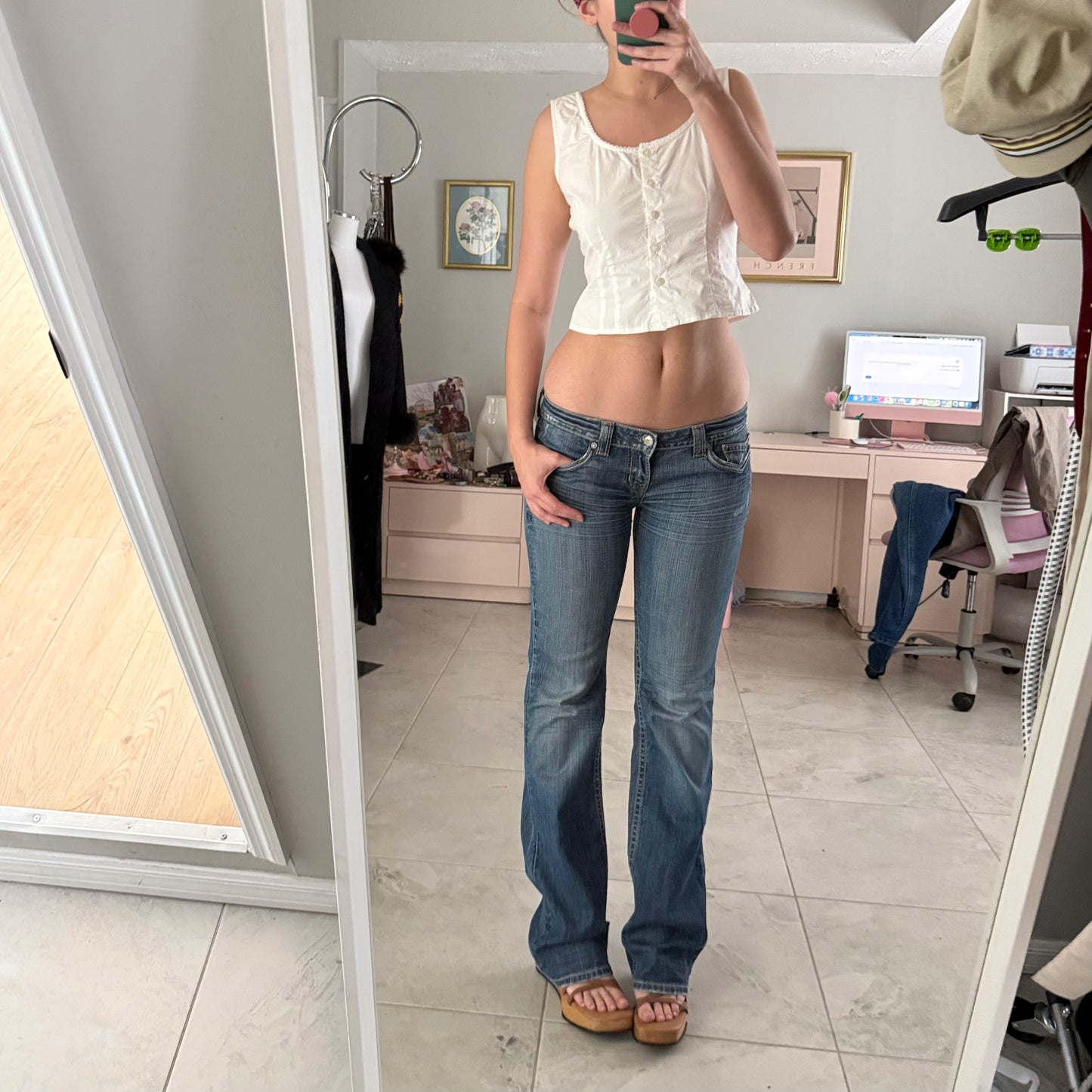 Y2K Mek Denim Distressed Jeans / SZ 10