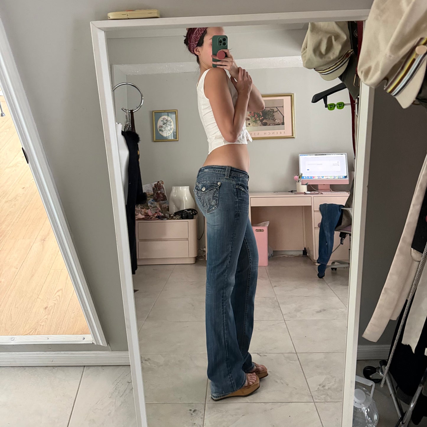 Y2K Mek Denim Distressed Jeans / SZ 10