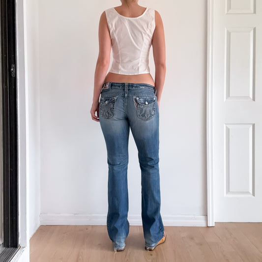 Y2K Mek Denim Distressed Jeans / SZ 10