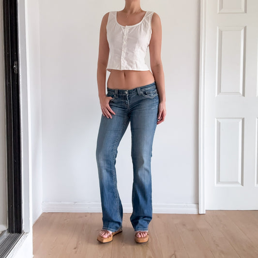 Y2K Mek Denim Distressed Jeans / SZ 10