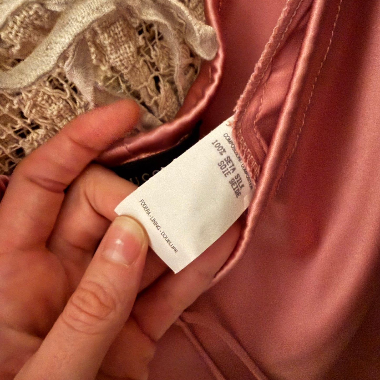 Gucci Pink Silk Pants / SZ M