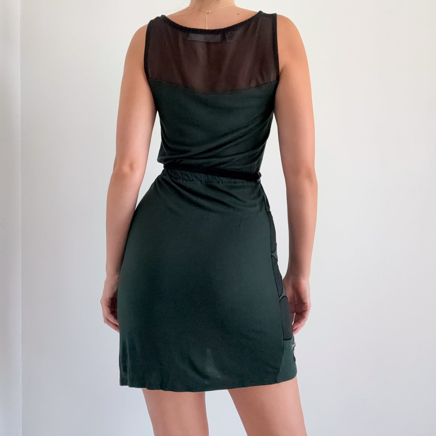 Y2K Desigual Emerald Dot Mini Dress / SZ S
