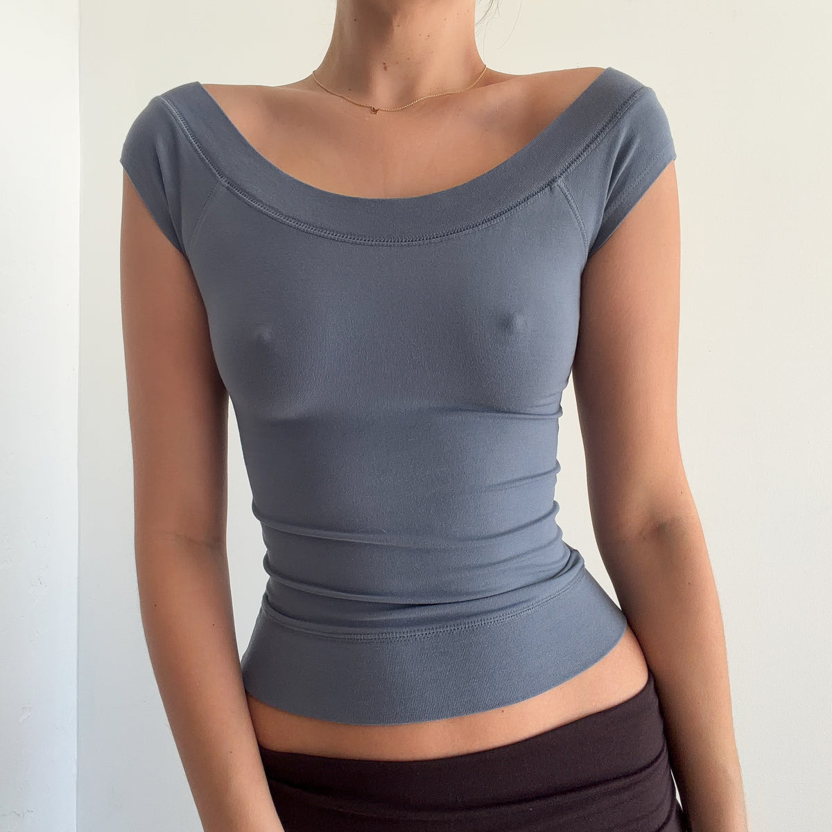 Stone Blue Cotton Tee / SZ XS