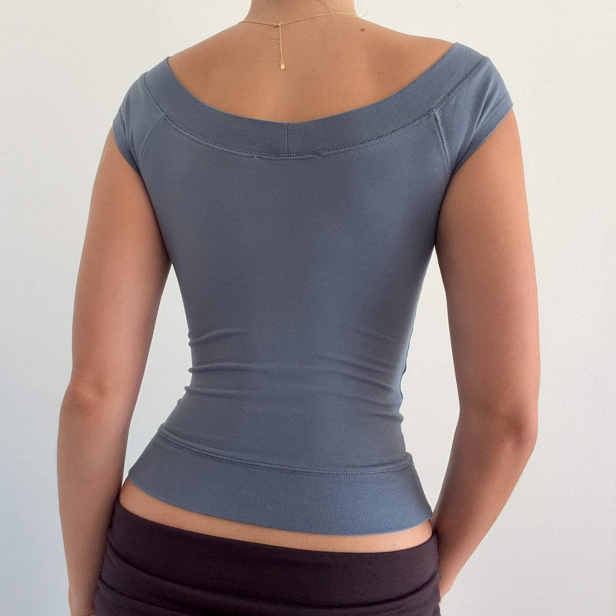Stone Blue Cotton Tee / SZ XS
