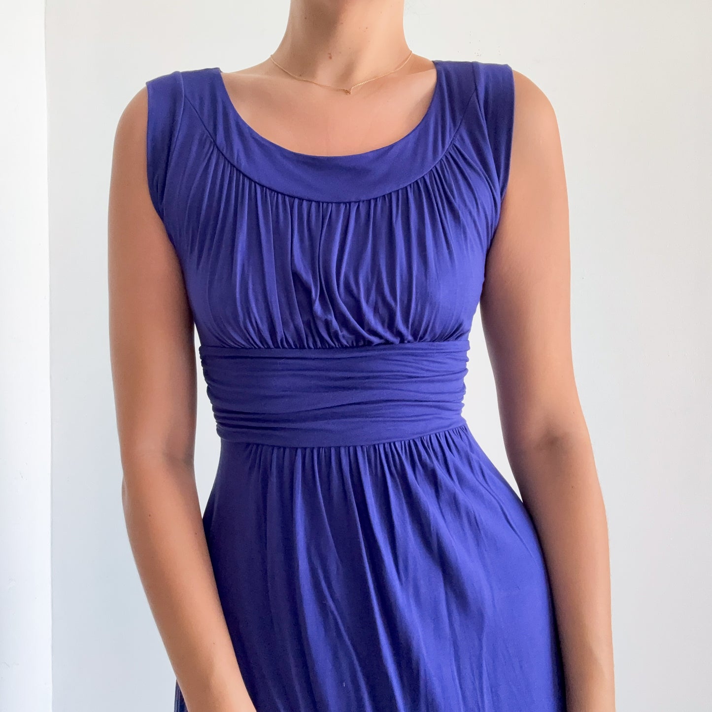Y2K Royal Blue Viscose Mini Dress / SZ S