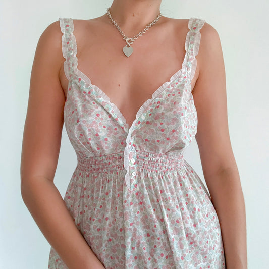 Y2K VS Pink Floral Cotton Nighty / SZ M