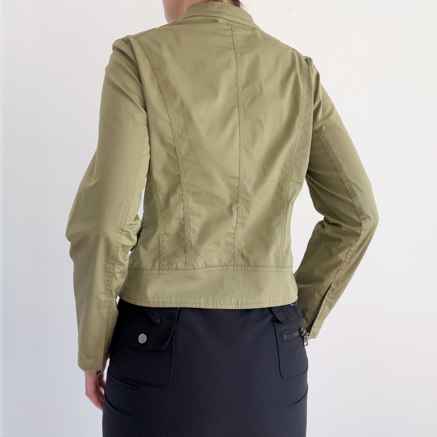 Y2K Gap Olive Cotton Zip Jacket / SZ M
