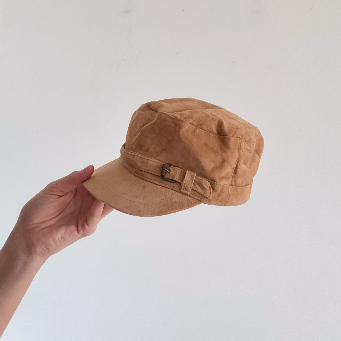 Y2K Camel Suede Cap