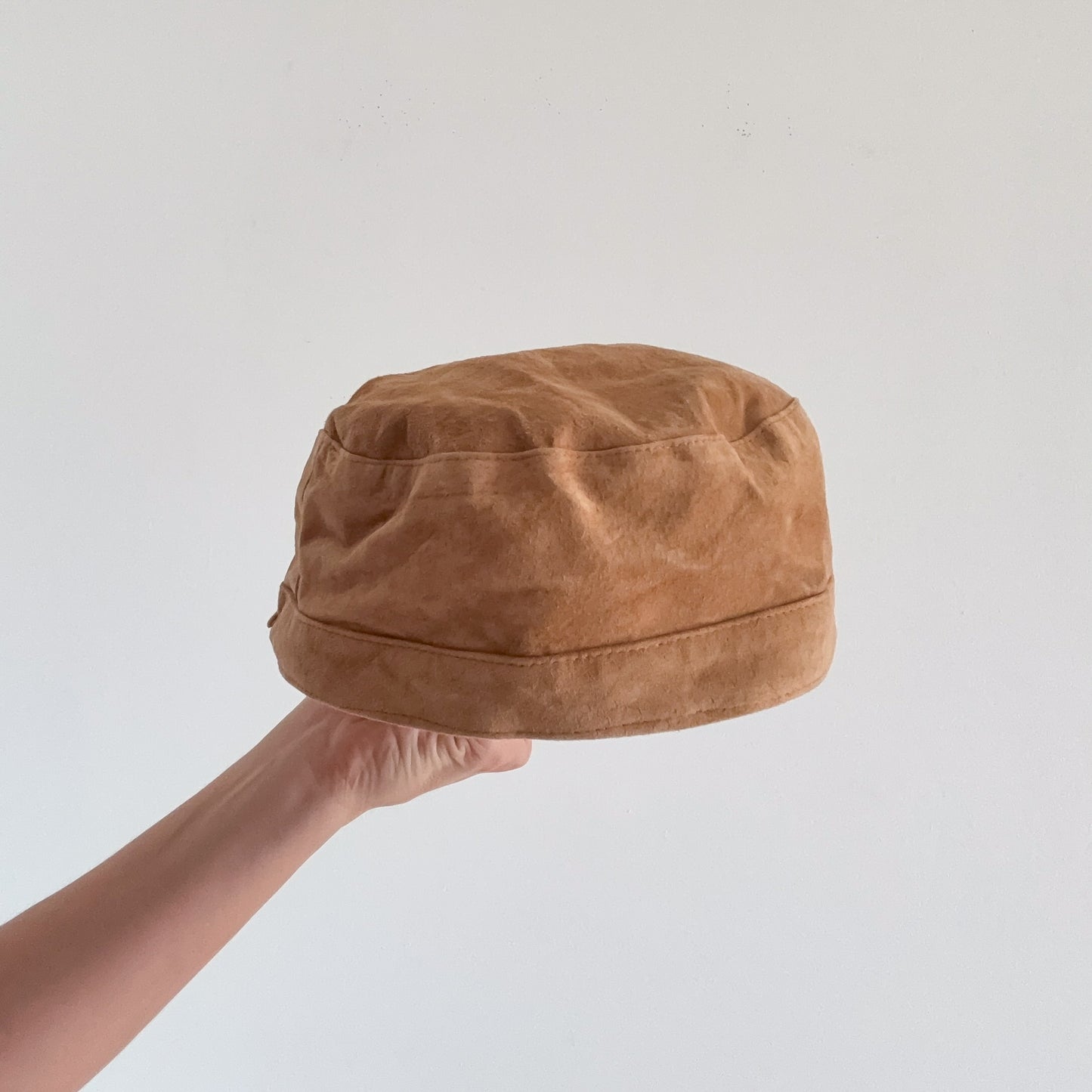 Y2K Camel Suede Cap