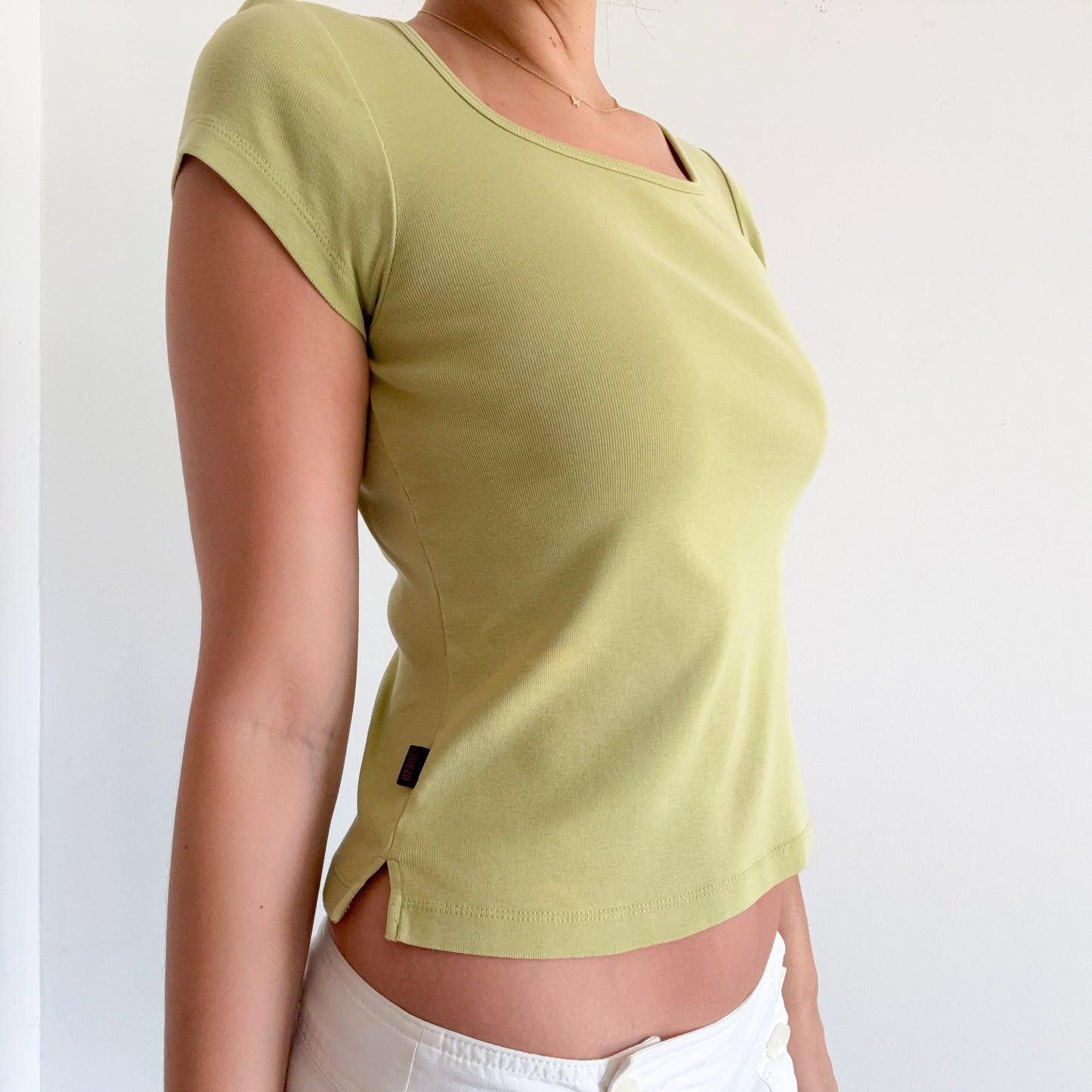 Y2K Key Lime Cotton Tee / SZ S-M