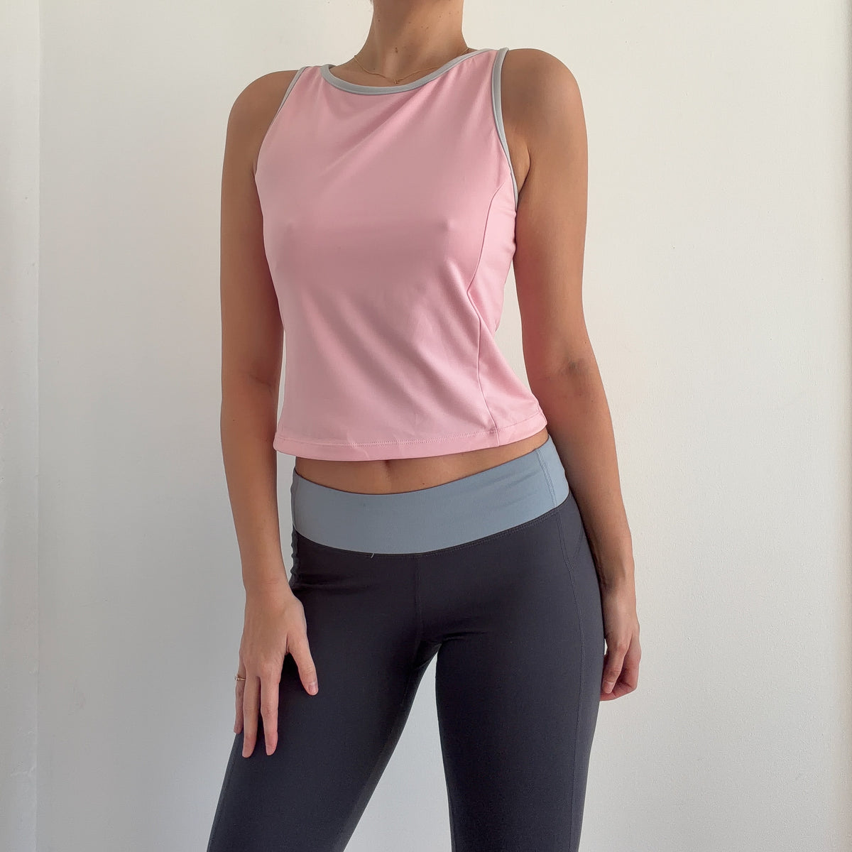 Y2K Baby Pink Workout Top / SZ M