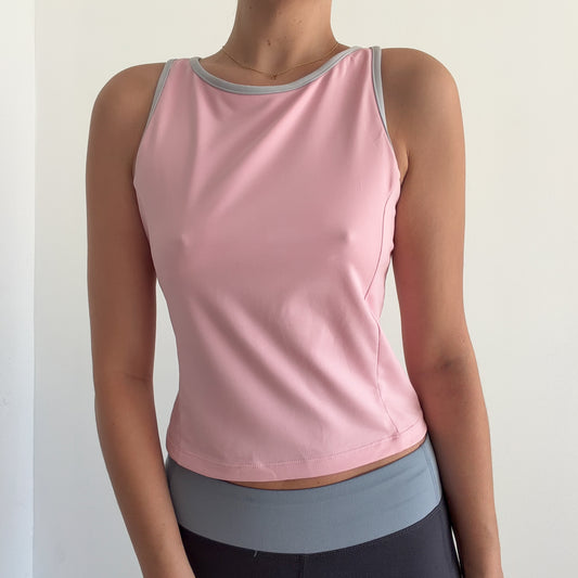 Y2K Baby Pink Workout Top / SZ M