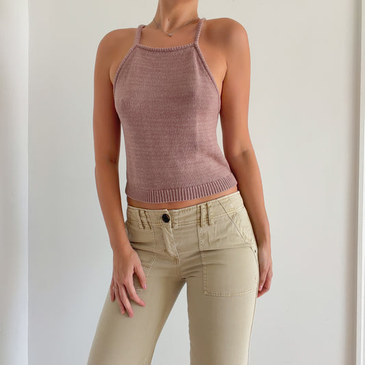 Mauve Sweater Knit Tank / SZ M