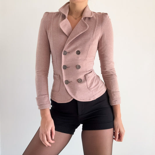 Y2K Mauve Pink Fitted Blazer / SZ XS/S