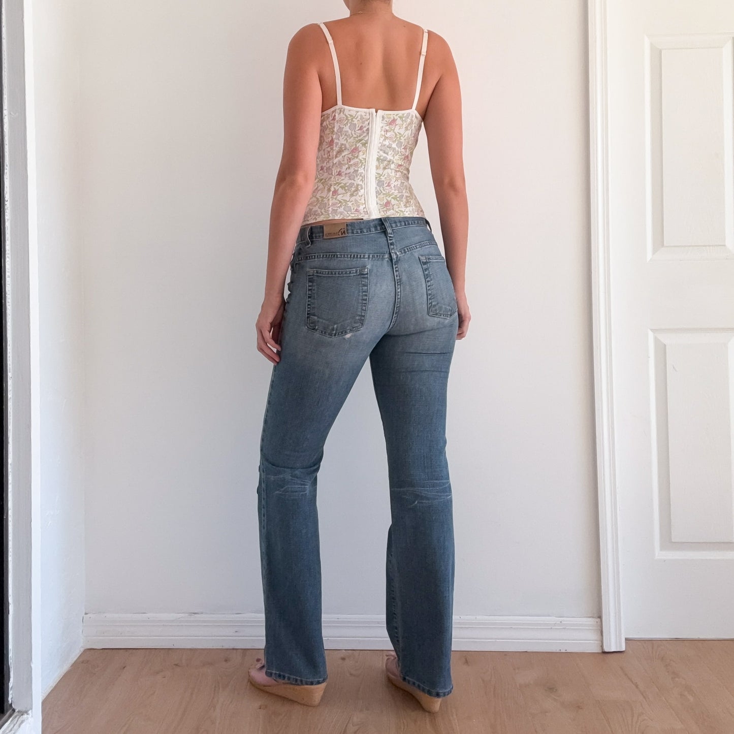 Y2K Nautica Flower Patch Denim Jeans / SZ 6/8