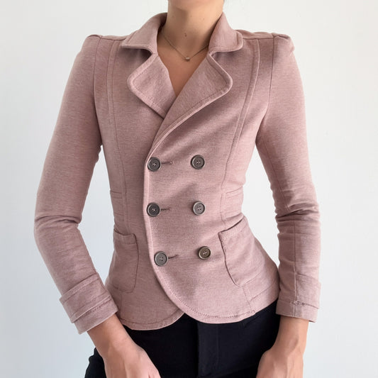 Y2K Mauve Pink Fitted Blazer / SZ XS/S