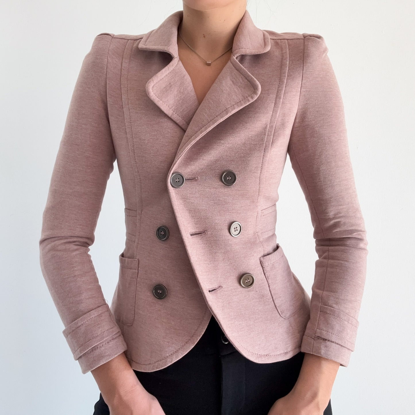 Y2K Mauve Pink Fitted Blazer / SZ XS/S