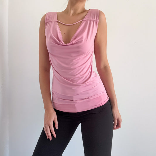 Y2K Bubblegum Pink Slouchy Top / SZ S/M