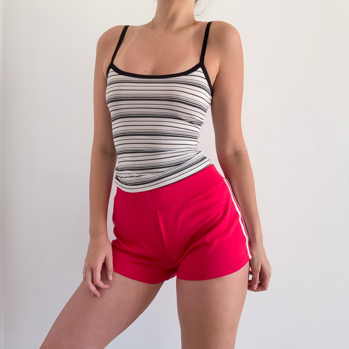 Y2K Cherry Red Athletic Shorts / SZ S-M