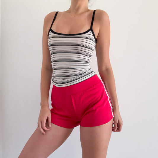 Y2K Cherry Red Athletic Shorts / SZ S-M