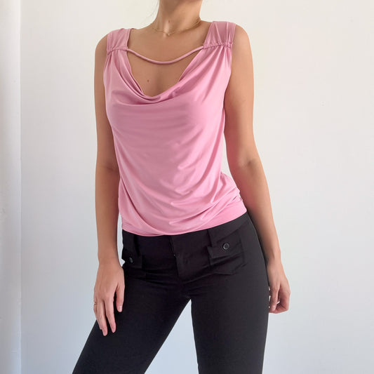 Y2K Bubblegum Pink Slouchy Top / SZ S/M