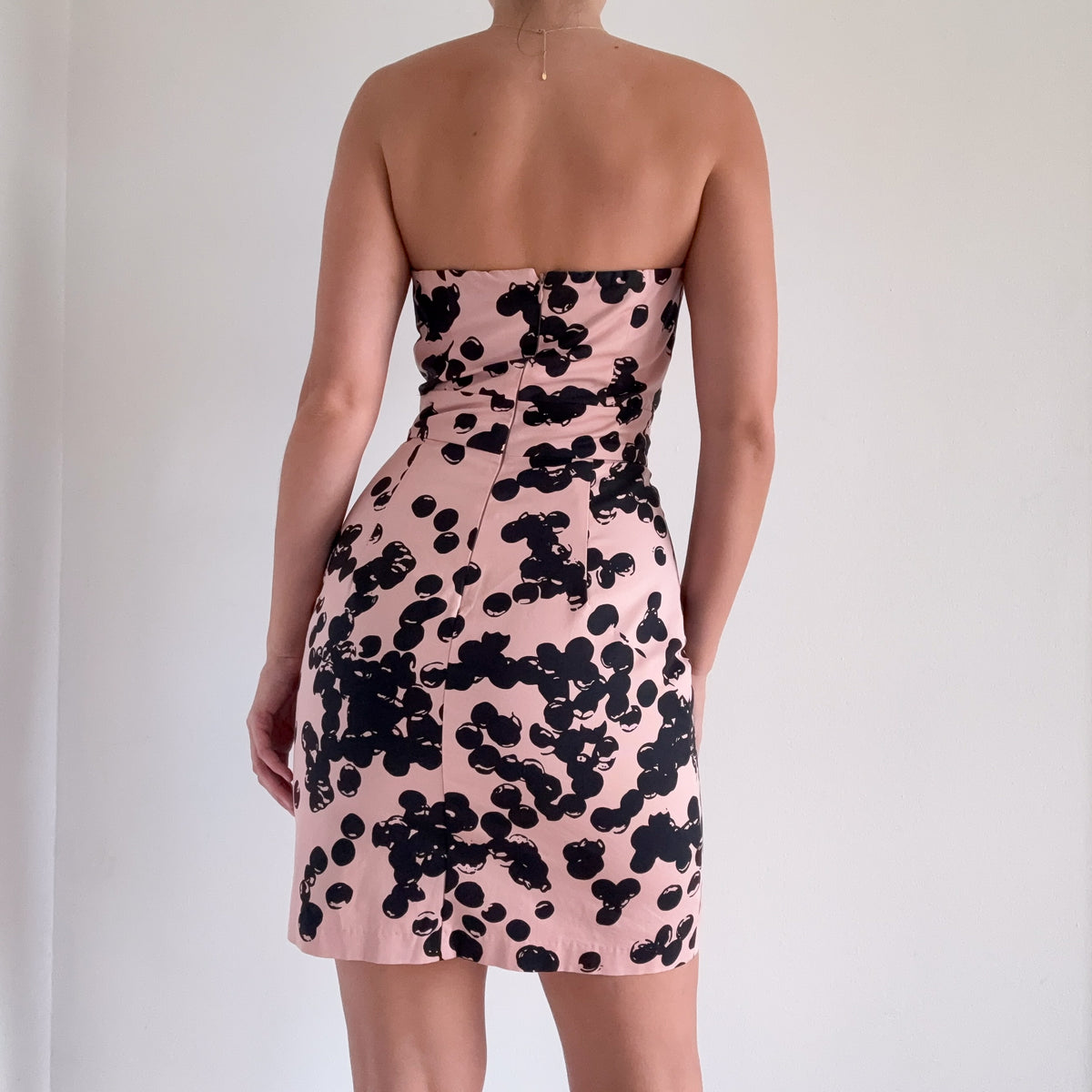 Y2K Pink & Black Bubble Cocktail Dress / SZ 2/4
