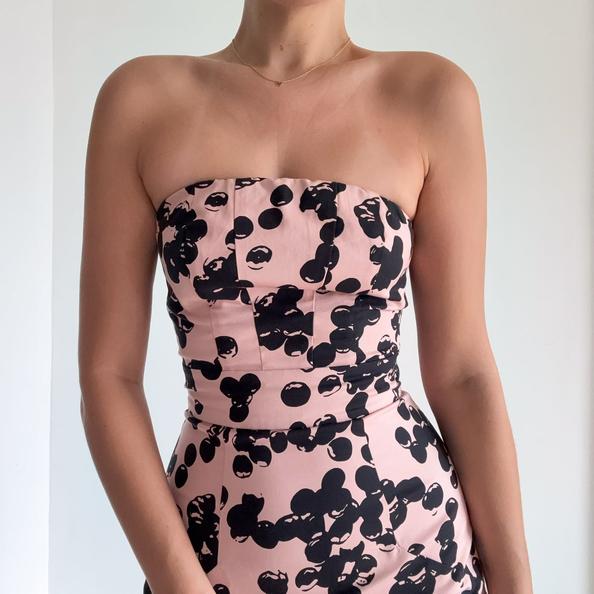 Y2K Pink & Black Bubble Cocktail Dress / SZ 2/4