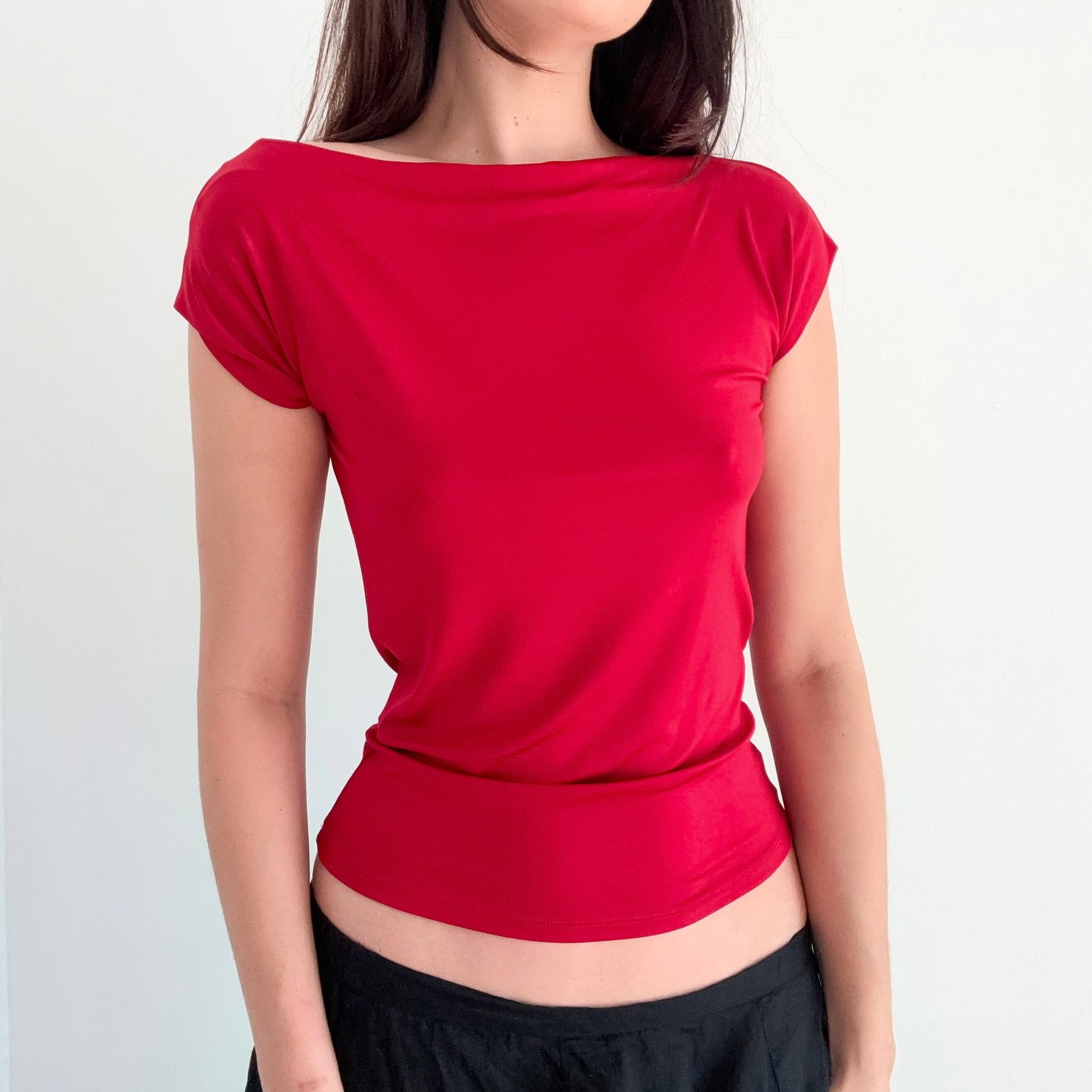 Y2K MaxMara Crimson Top / SZ S