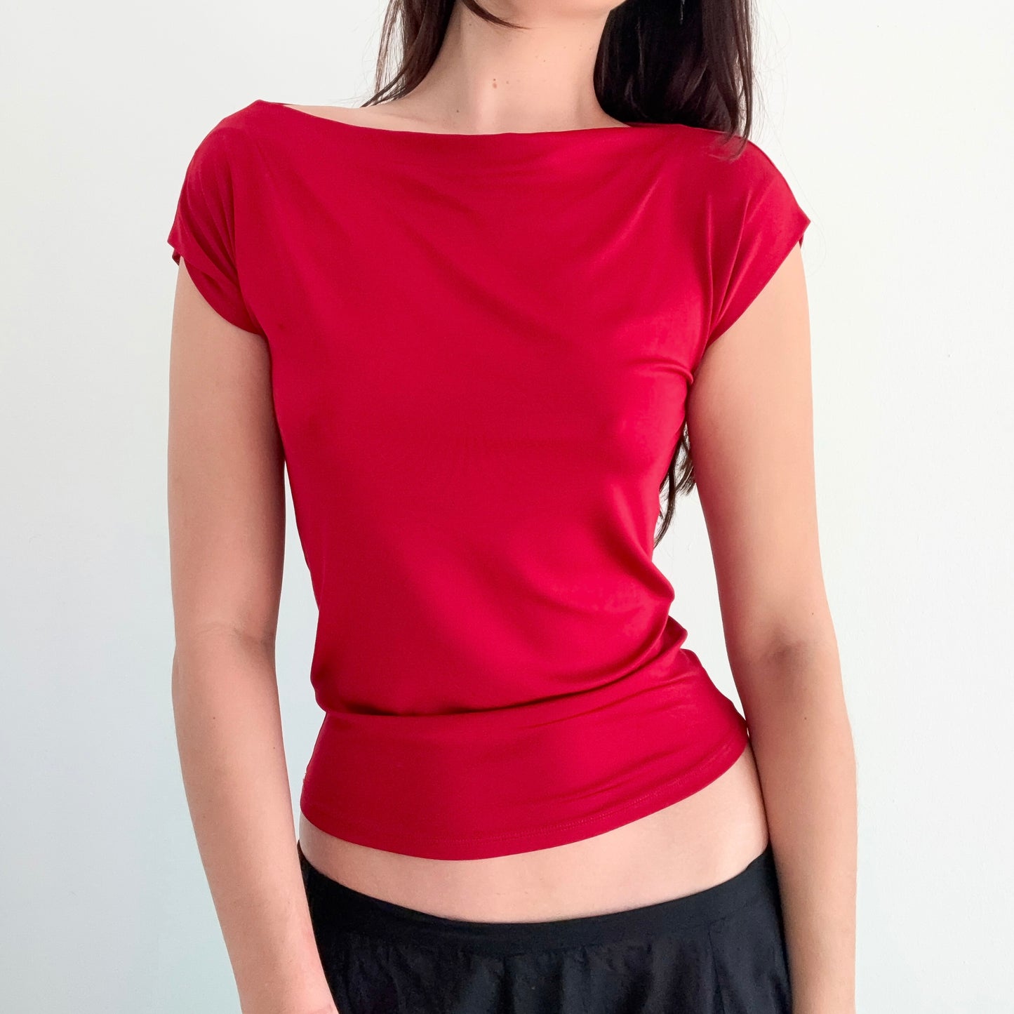 Y2K MaxMara Crimson Top / SZ S