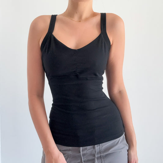 Y2K Black Workout Tank / SZ M